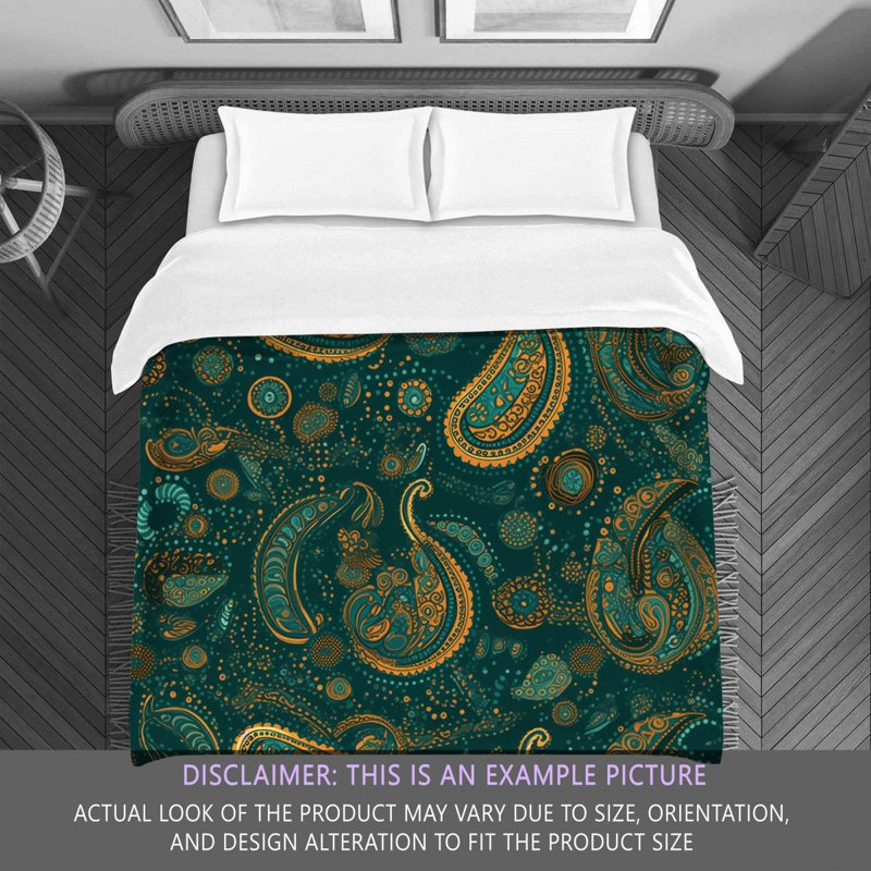Paisley Bedding, Twin Extra Long Comforter