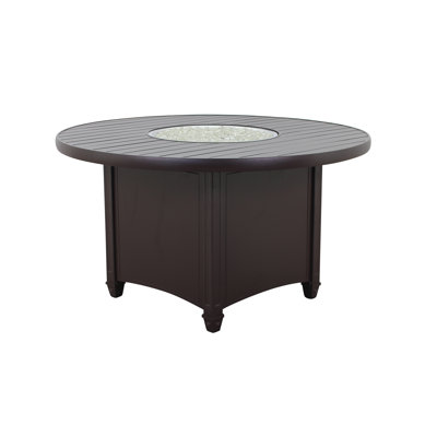 Zarah Round Aluminum Propane Smokeless Fire Pit