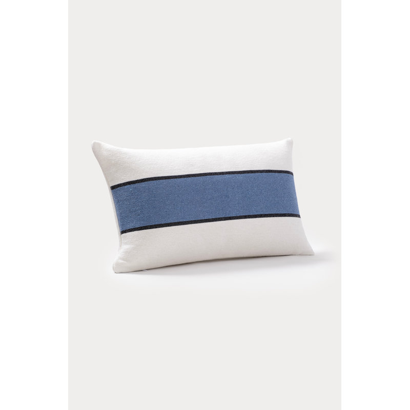 Housse de coussin rectangulaire en coton Redvers, Bleu
