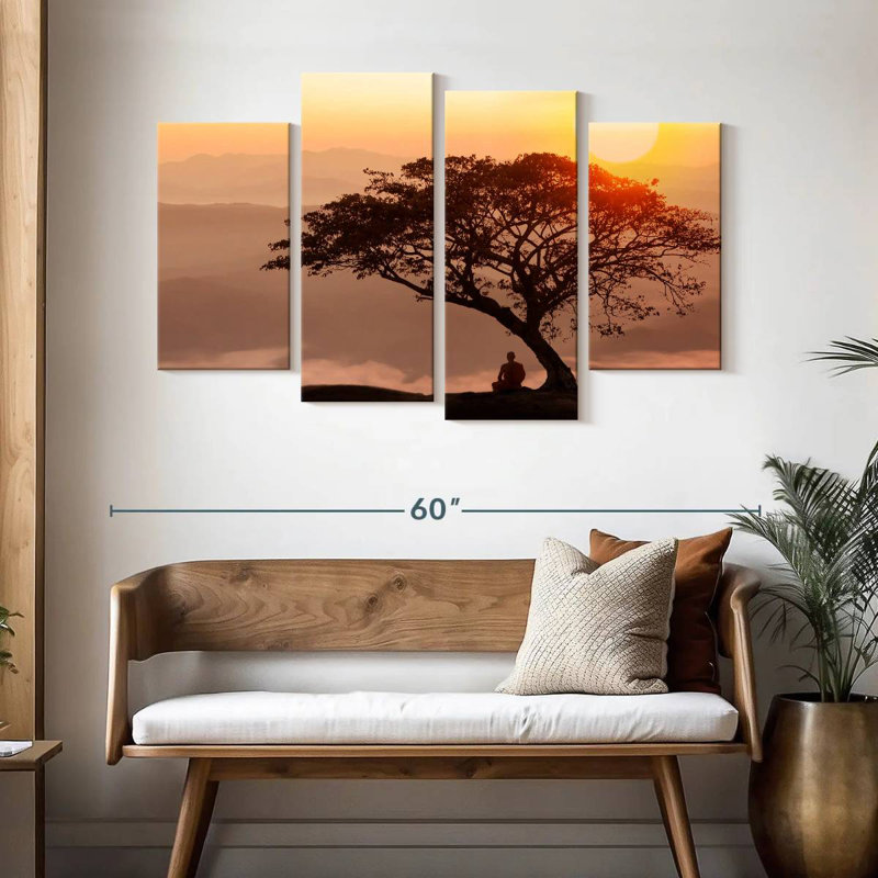 Adella Monk Under A Tree, 32" H x 52" W