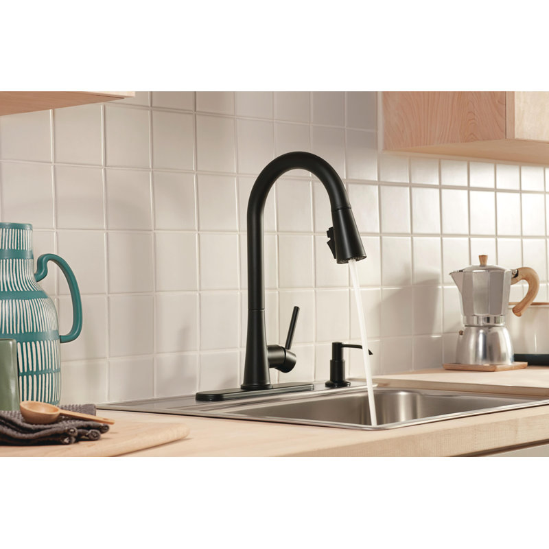 Peerless Precept Pull Down Kitchen Faucet, Matte Black