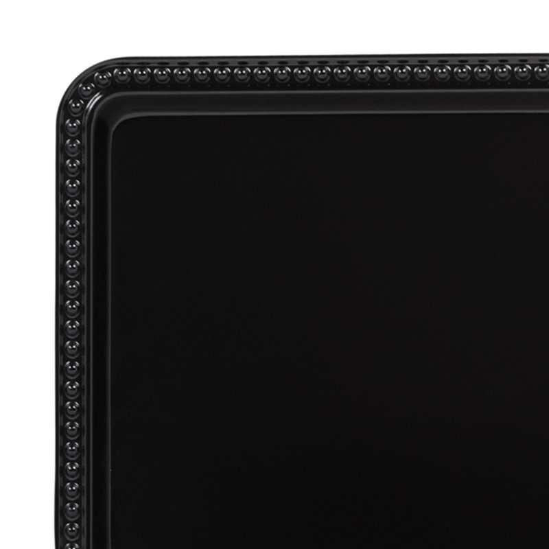 Elite Global Solutions Venetian Melamine Tray, 1" H x 15" W x 6" D, Black
