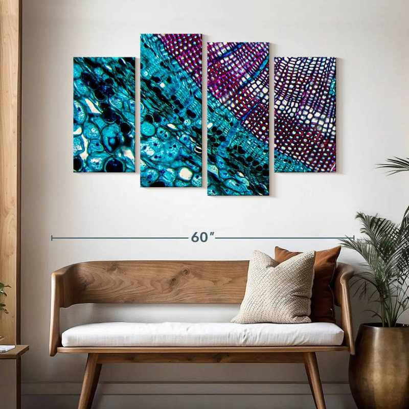 Keiri Pine Stem Under Microscope, 32" H x 52" W