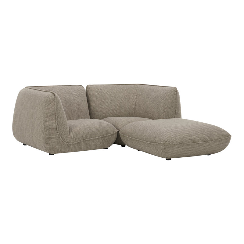 Modular Sectional, Speckled Pumice Basketweave