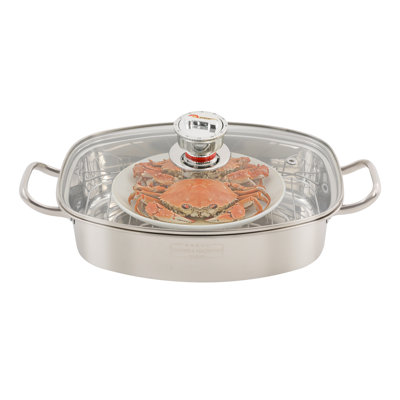 1 Tier Stainless Steel Steamer with Timer