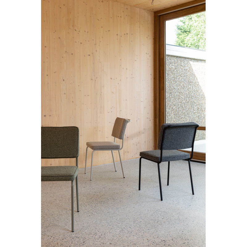 Buddy Upholstered Dining Chair, Black