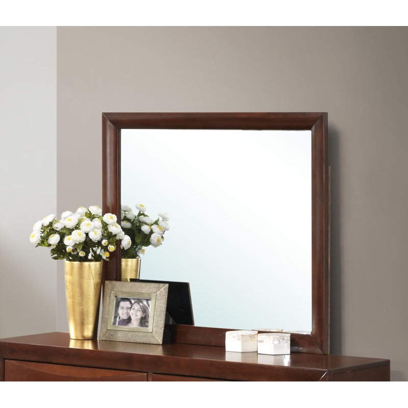 Miroir de commode moderne et contemporain Champetre, Cerisier