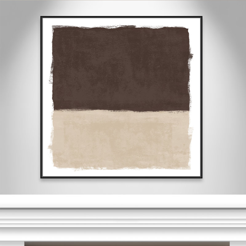 Brownie Sundae I - reproduction carrée Vesrion par Natalie Carpentieri, H 46,5 po x l 46,5 po, Noir