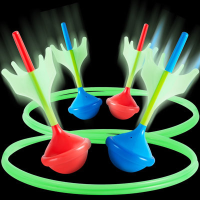 Ensemble de jeux de fléchettes 6 pièces pour enfants et adultes, jeux de jardin pour la famille, le camping et les sports de plein air