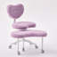 Fauteuil de méditation artificiel en poils de lapin plus, fauteuil à pattes croisées avec roulettes, fauteuil TDAH, fauteuil de bureau Criss-1705847753