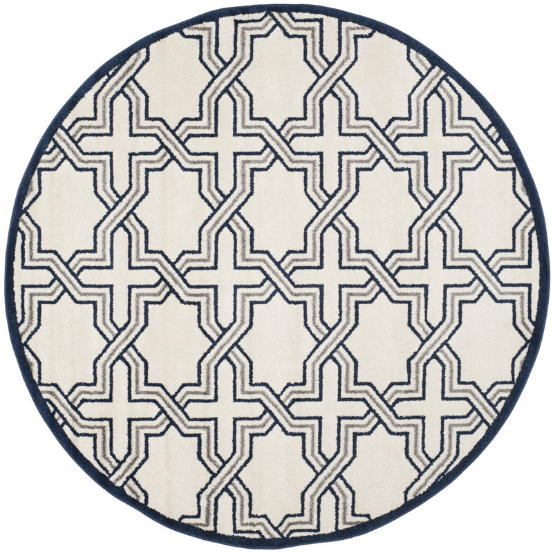 Thornbury Performance Geometric Rug, Round 7'