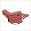 Fauteuils inclinables pour le salon, fauteuil inclinable pivotant rouge Ruby avec tirette manuelle | Bois massif Structure en contreplaqué