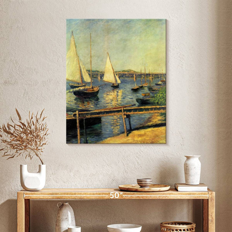 Voiliers à Argenteuil, 35" H x 28" W