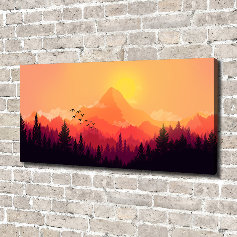 Mountain Landscape - Wrapped Canvas Print