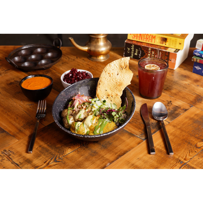 Camp Tilt Melamine Serving Bowl, Charcoal
