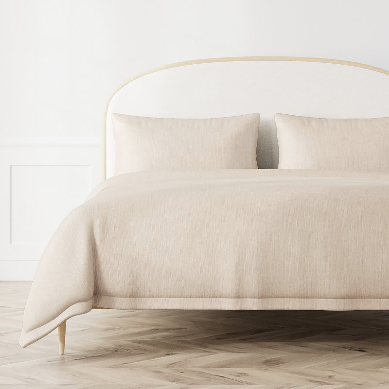 Aspen Duvet Cover, King Duvet Cover, Pearl