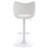 Swivel Faux Leather Upholstered Barstools Adjutable Height Counter Stool with Metal Frame-1724215430