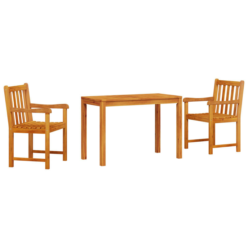 Rectangular 2 - Piece 2 - Person 110Cm L Outdoor Table Set