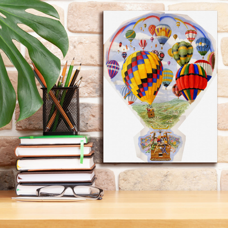  «Shaped Balloon» par Gale Pitt, art mural sur toile, 12 po x 16 po