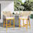 Outdoor Counter Height Bar Chairs With Arm And Backrest