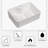 16"x12" White Ceramic Rectangular Vessel Bathroom Sink