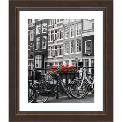 Pruitt Bronze Wood Picture Frame with Mat