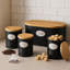 Black Metal Bread Bin 