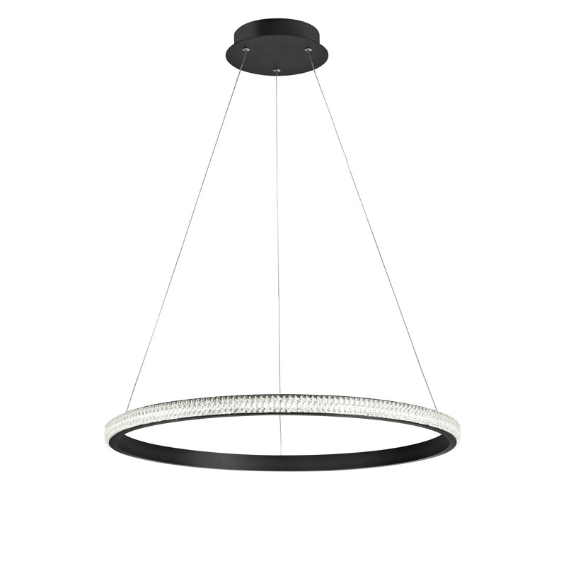 1 - Light Black LED Single Pendant