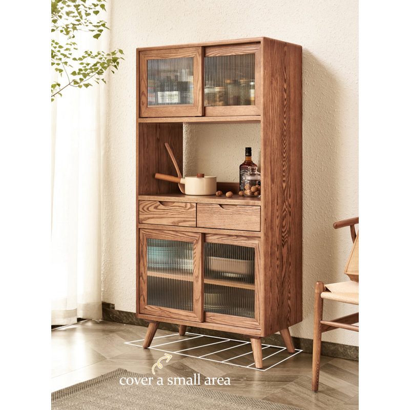 Armoire de rangement scandinave en bois massif