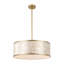 22" 5-Light Capiz Shell Drum Chandelier