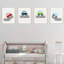 Winterbourne Down Transportation 4 - Piece Paper Print