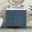 Meuble-lavabo moderne 36 po avec lavabo supérieur