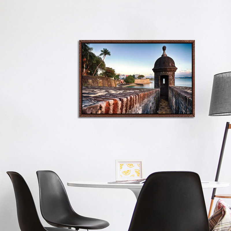 The City Walls and Gate of Old San Juan with a Sentry Post, Puerto Rico 1 Piece Wall Art on Canvas, 101.6 cm H x 66.04 cm W