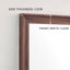 Miroir d'appoint de plancher complet en bois artificiel - élégant et durable, adapté aux chambres / magasins de vêtements / salons