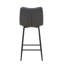 Upholstered Faux Leather Bar Stool