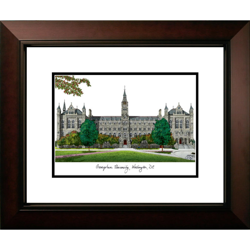 Cadre photo en alumnus de lithographie legacy ncaa georgetown hoyas