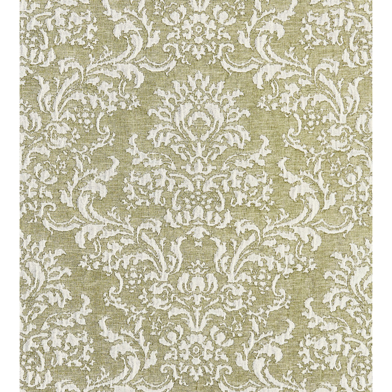 Merchante San Luca Damask Fabric, Fern