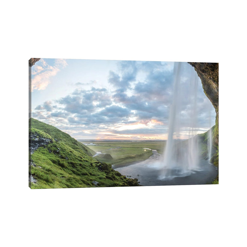 Seljalandsfoss by Fabian Fortmann - Wrapped Canvas Gallery-Wrapped Canvas Giclée, 66.04 cm H x 45.72 cm W x 3.175 cm D