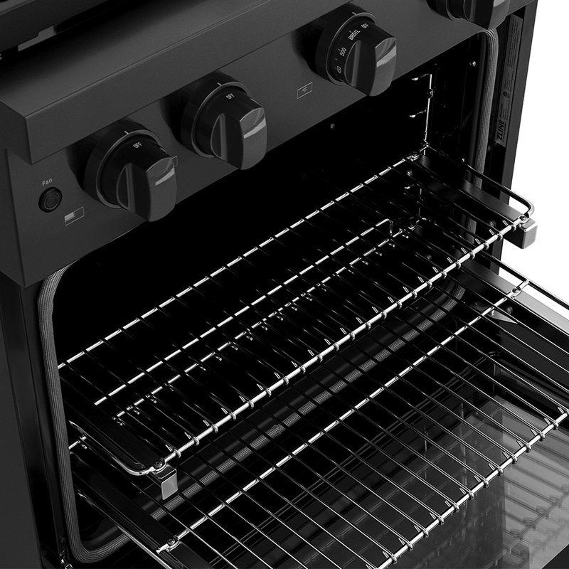 ZLINE Autograph 30 in. Paramount Dual Fuel Range w/ DuoPro Cooktop in Black Steel and Gold Accents, Black Stainless Steel