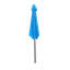 Parasol de patio 9 pi avec manivelle, inclinaison à bouton-poussoir, motif de glace + bleu-489241474