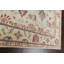 Tapis beige / rouge en laine noué à la main de conception unique 8 pi 7 po x 12 pi New Age