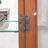 2 Doors Curio Cabinet with Tempered Glass Doors, Curio Cabinets with Mirrored Back Panel and Adjustable Shelves, Lighted Display Cabinet for Home, Office Light Bulb Included-1838610540