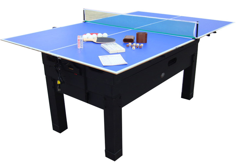 Danbury 14-in-1 56" Multi Game Table, Black