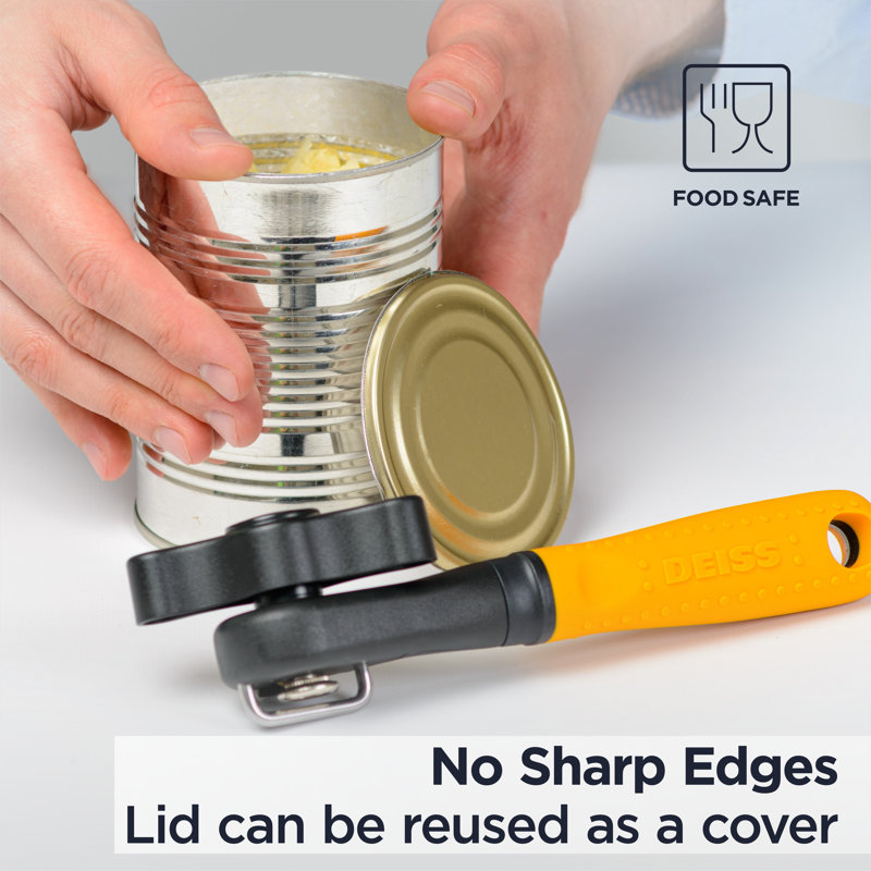 Deiss Orange Ergonomic Non-slip Handle Can Opener