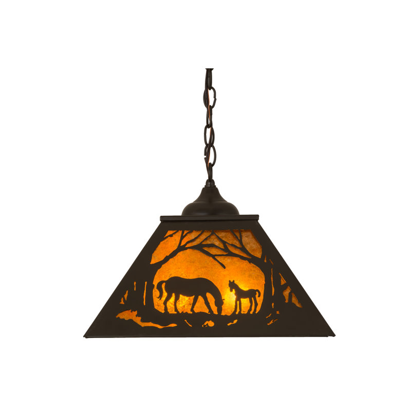Rustic Lodge 2 - Light Pendant, Timeless Bronze, 43" H x 22.5" W x 22.5" D
