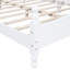 Structure de lit plateforme, lit plateforme de style rétro
