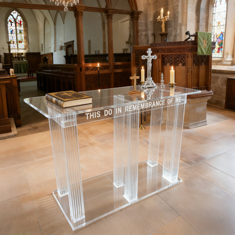 Table de communion en plexiglas Tymir