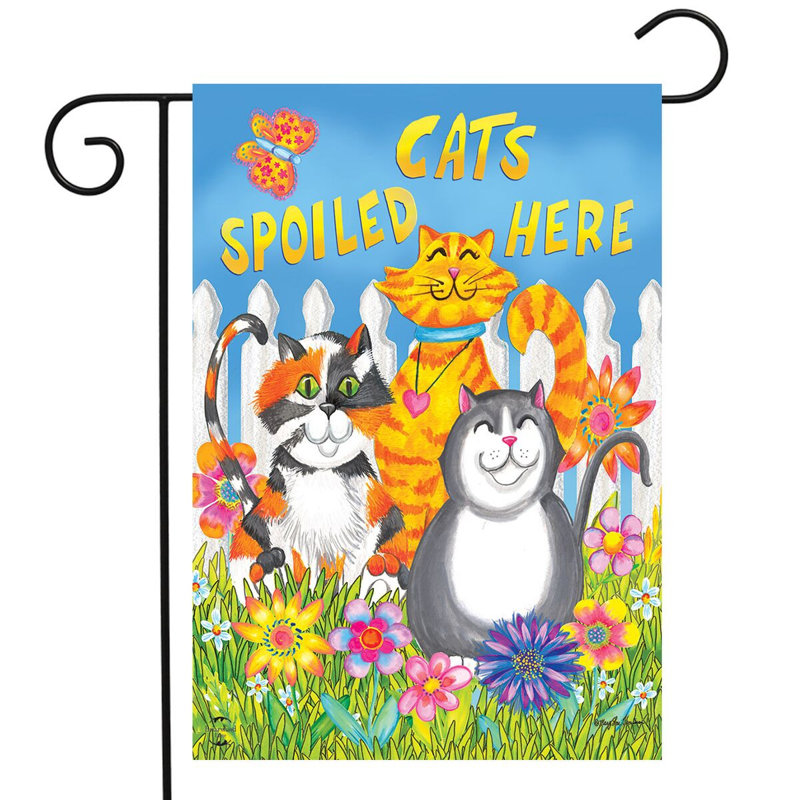 Drapeau de jardin «Cats Spoilé»