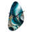 Abstract Geode Turquoise III - Fall Shape Large Abstract Marble 3D Wall Clock-104237865