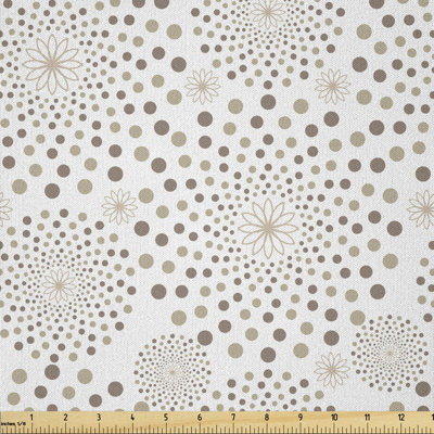 Dabin Monochromic Classic Nostalgia Circles Fabric